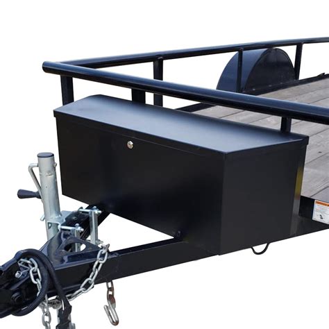 steel trailer tongue tool box|trailer tongue mounted tool box.